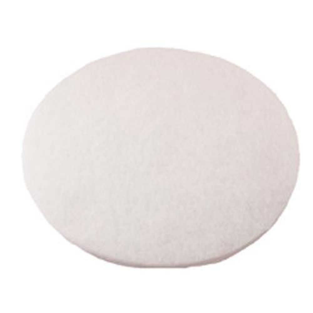 Performance Plus White Round Polishing Pad, 17 Inch -- 5 Per Case