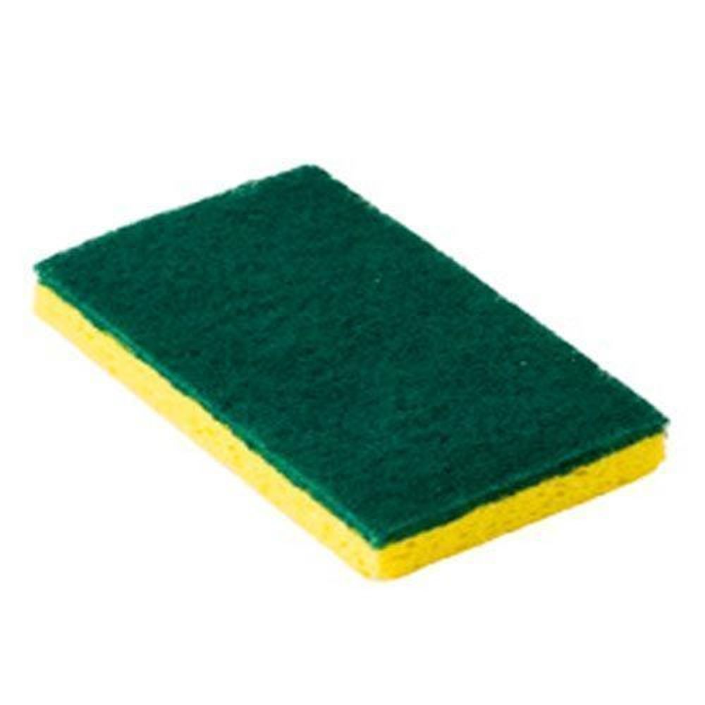 Performance Plus Green/yellow Medium Duty Cellulose Scrubbing Sponge, 6.25 X 3.25 Inch -- 20 Per Case