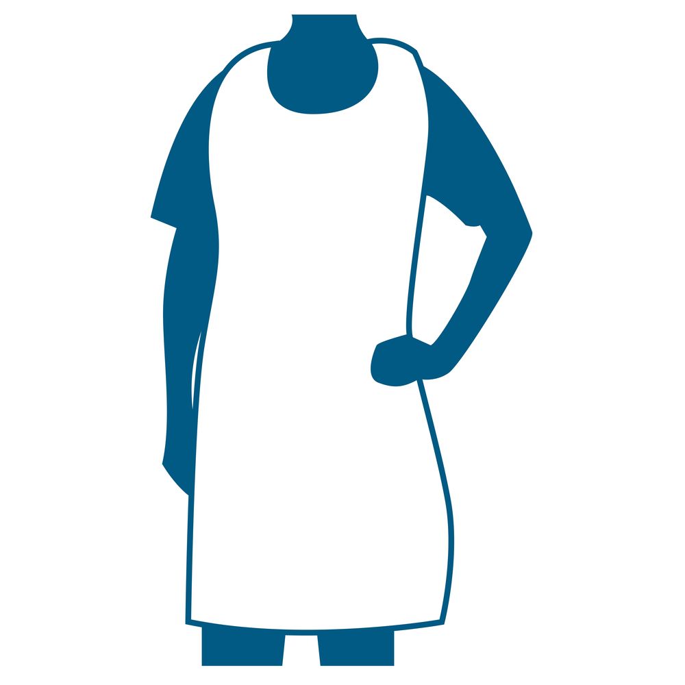 Empress Polyethylene Apron, 28 X 46 Inch -- 1000 Per Case