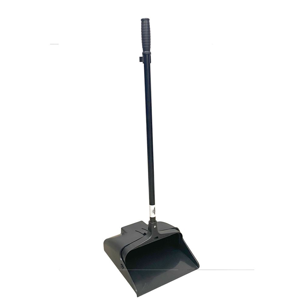 Performance Plus Black Lobby Dust Pan With Metal Handle