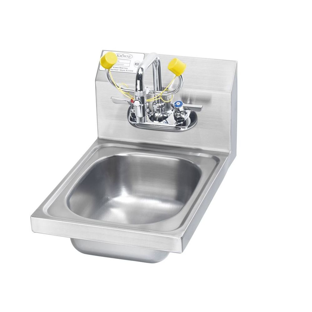 Krowne Eyewash Station Hand Sink, 12 X 14 1/4 X 13 Inch