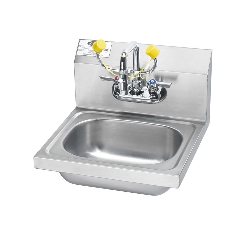 Krowne Eyewash Station Hand Sink, 17 1/4 X 15 1/4 X 13 Inch