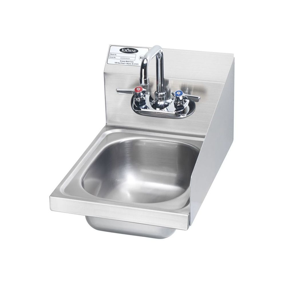 Krowne Hand Sink With Right Side Splash, 12 X 14 1/4 X 13 Inch