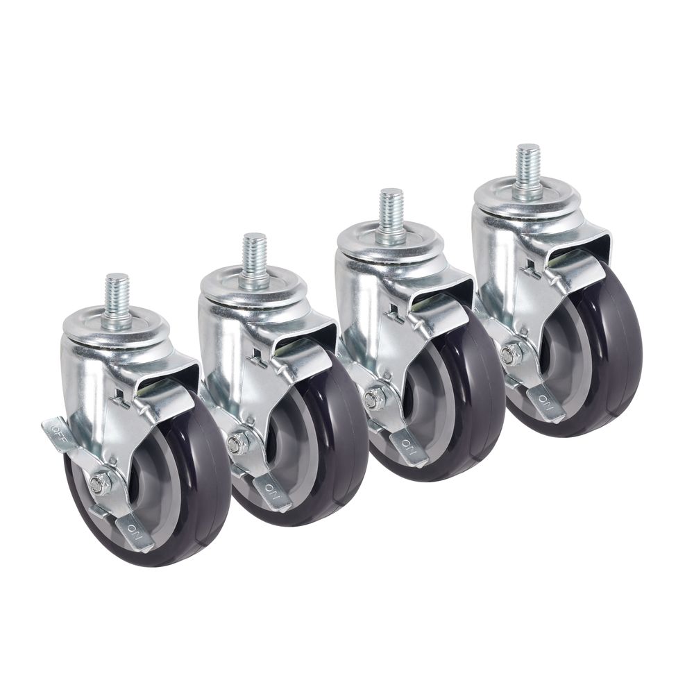 Krowne 6 inch Overall Heavy Duty 0.625 inch, 11 Threaded Stem Caster ...