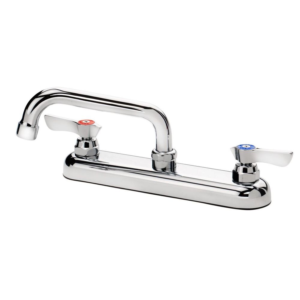 Krowne Silver Series 8 Inch Center Deck Mount Faucet With 6 Inch Spout
