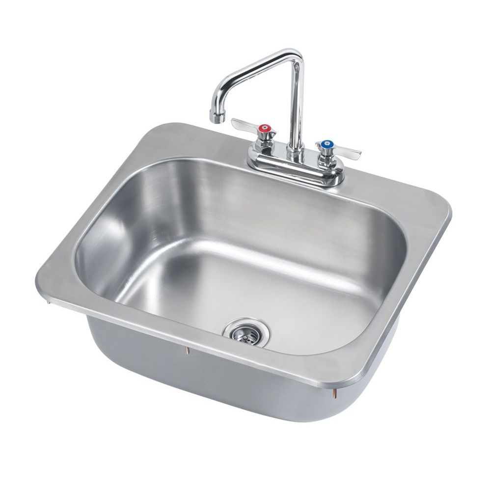 Krowne One Compartment Drop-in Sink, 20.25 X 17 Inch