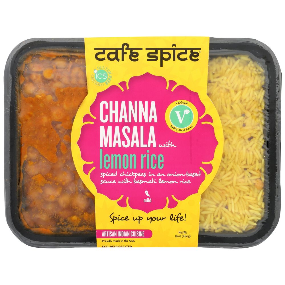 Cafe Spice Channa Masala with Lemon Rice, 16 Ounce -- 6 per case