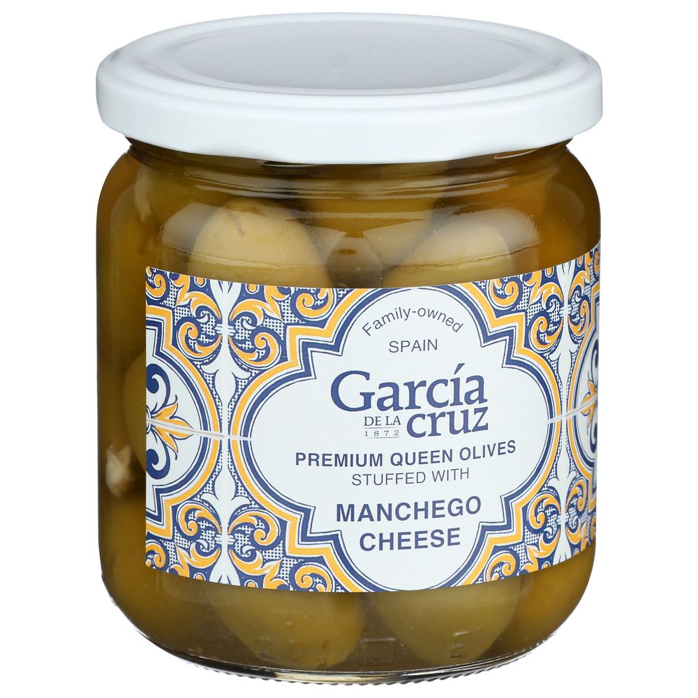 Garcia De La Cruz Stuffed Queen Olives With Manchego Cheese, 7 Ounce -- 6 Per Case
