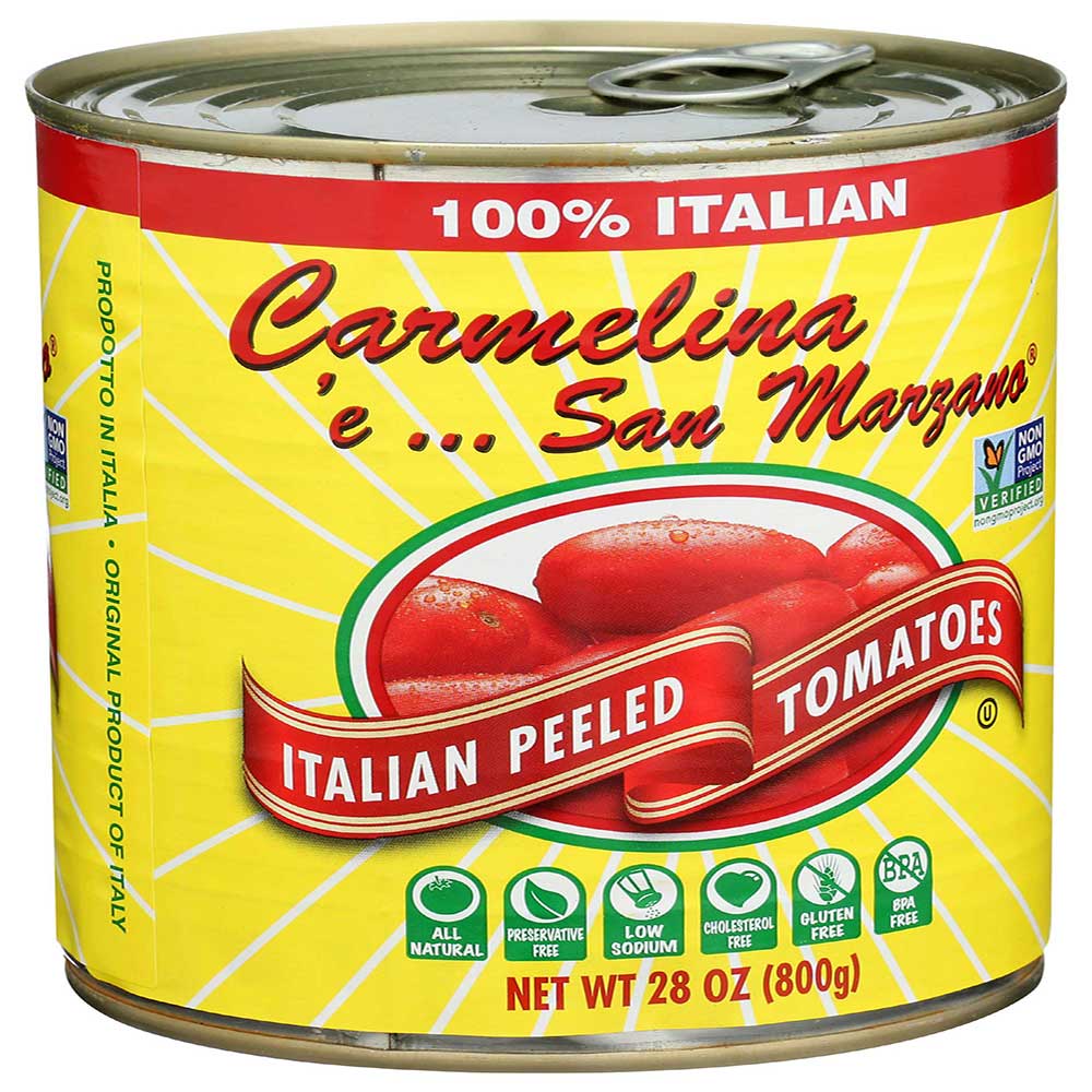 Carmelina E San Marzano Italian Whole Peeled Tomatoes In Puree, 28 Ounce -- 12 Per Case
