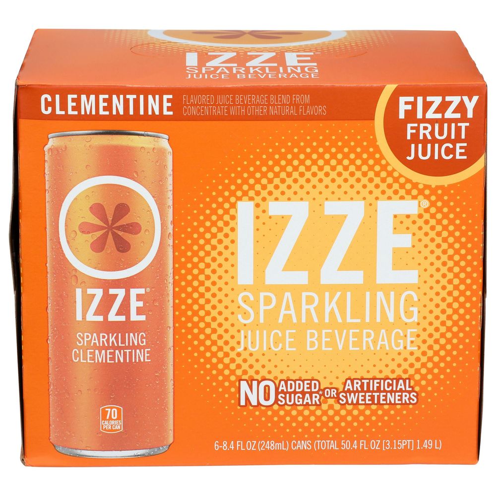 Izze Clementine Sparkling Juice, 8.4 Fluid Ounce -- 24 Per Case