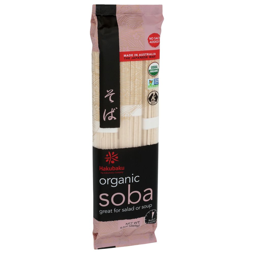 Hakubaku Organic Soba Noodles, 9.5 Ounce -- 8 Per Case