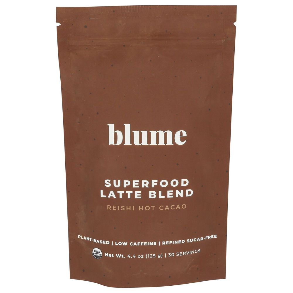 Blume Organic Reishi Hot Cacao Latte Blend, 4.4 Ounce