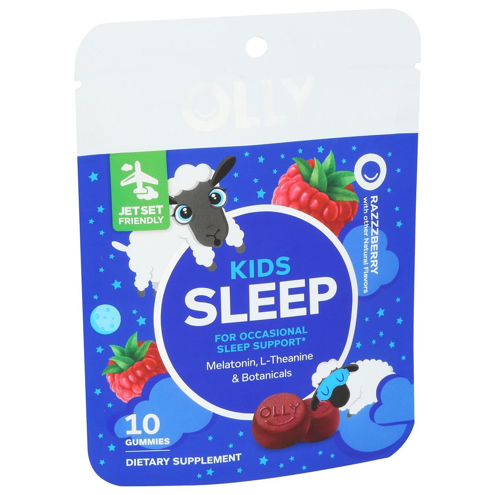 Olly Razzzberry Kids Sleep Gummies, 10 Count -- 8 Per Case