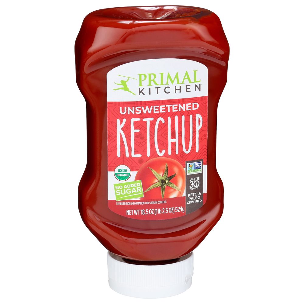 Primal Kitchen Organic Unsweetened Ketchup, 18.5 Fluid Ounce -- 6 Per Case