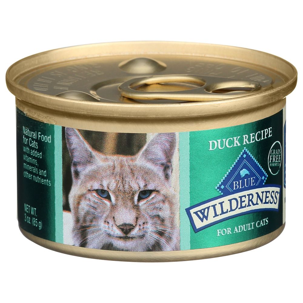 Blue Buffalo Wilderness Duck Recipe Canned Cat Food, 3 Ounce -- 24 per case