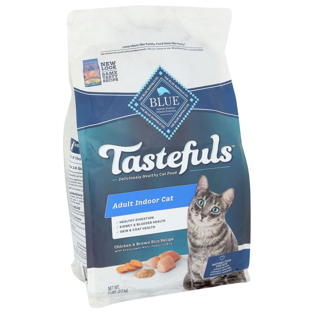 Blue Buffalo Tastefuls Adult Indoor Chicken And Brown Rice Recipe Cat Food, 5 Pound -- 5 Per Case