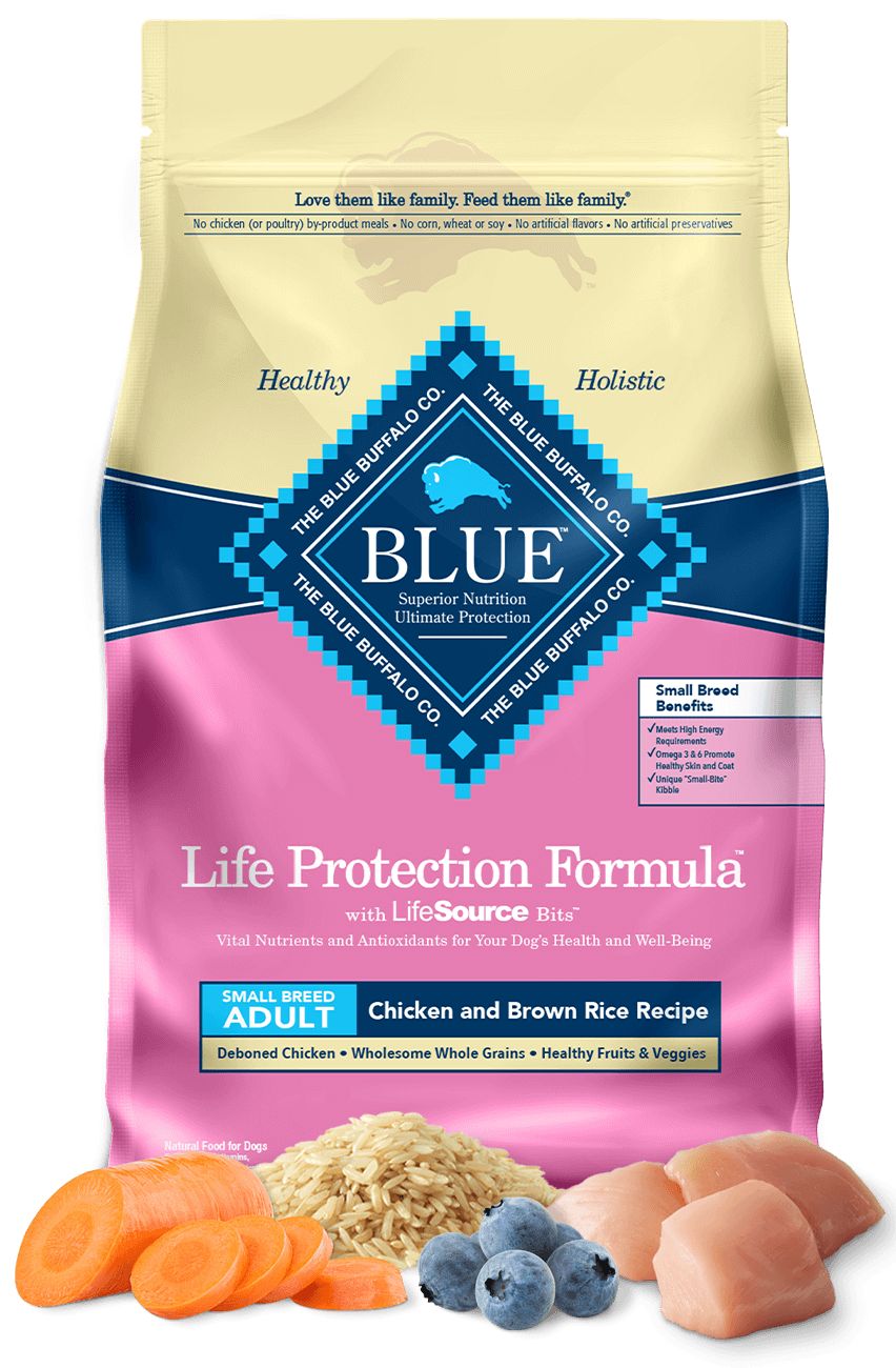 Blue Buffalo Life Protection Formula Small Breed Chicken And Brown Rice Recipe Adult Dry Dog Food, 5 Pound -- 3 Per Case