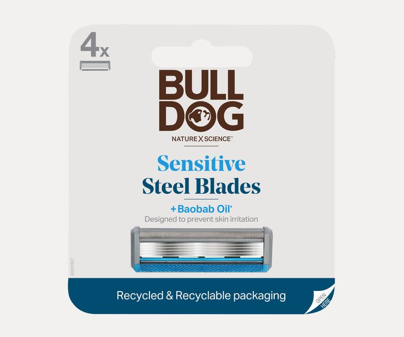 Bulldog Sensitive Steel Blade Refill For Razor