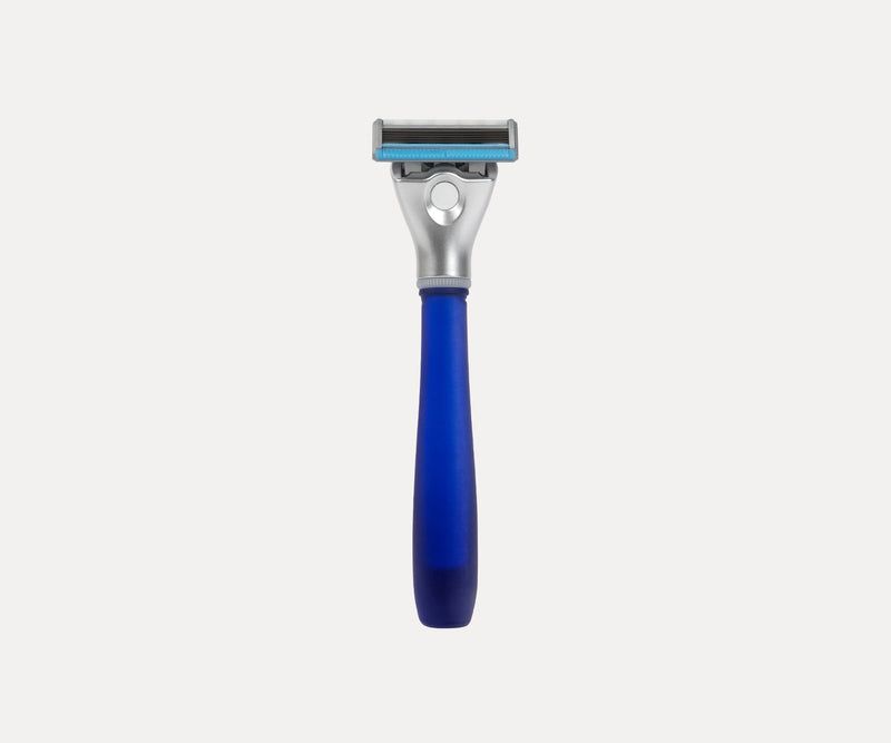 Bulldog Blue Handle Sensitive Glass Razor With 5 Blade