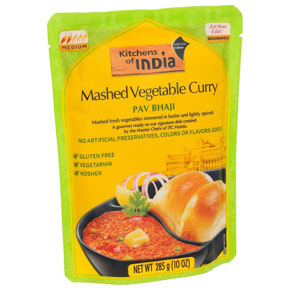 Kitchens Of India Pav Bhaji Mashed Vegetable Curry, 10 Ounce -- 6 Per Case