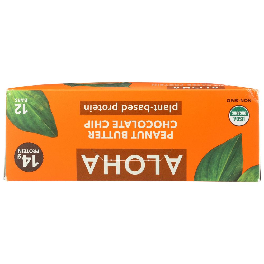 Aloha Organic Peanut Butter Chocolate Chip Protein Bar