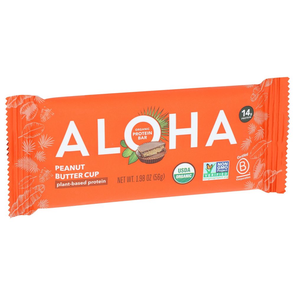 Aloha Organic Dark Chocolate Peanut Butter Cup, 5 Count -- 6 Per Case