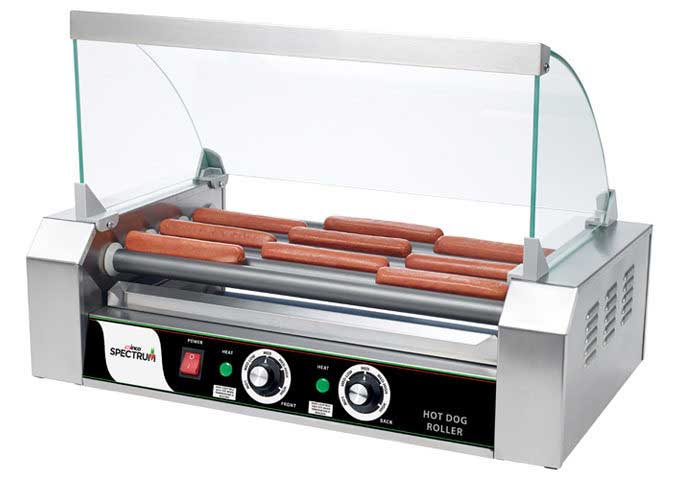 Winco Spectrum Glass Sneeze Guard For Ehdg-5r Hot Dog Roller, 19.88 X 9.25 X 7.75 Inch