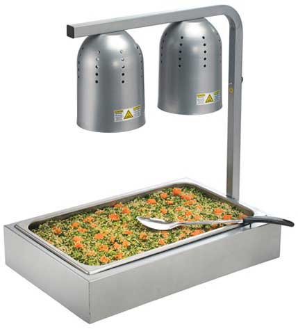 Winco Gray Universal Dump Station Pan Holder For Esh-1 Ehl-2 And Ehl-2c Heat Lamp -- 6 Per Case