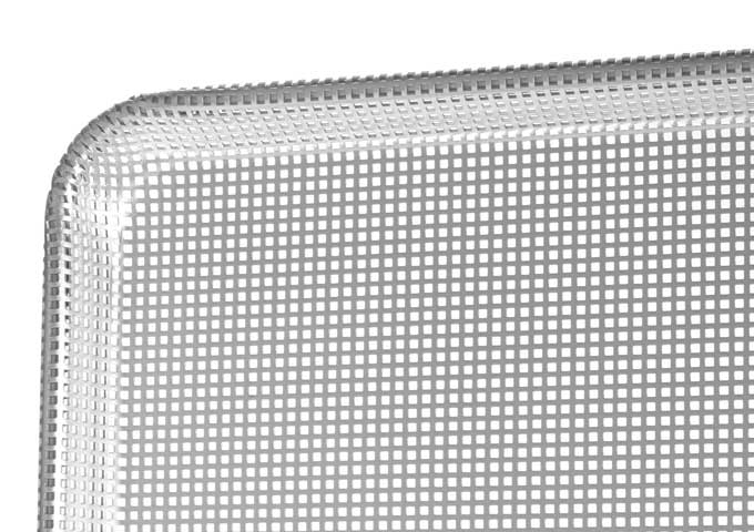 Winco 16 Gauge Aluminum Glazed Fully Perforated Closed Bead 1/2 Size Sheet Pan, 13 X 18 Inch -- 12 Per Case