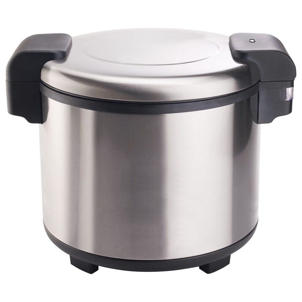 Winco Rw-s451 Stainless Steel Electric 100-cup Rice Warmer With Hinged Lid, 19 X 14.88 X 17.88 Inch