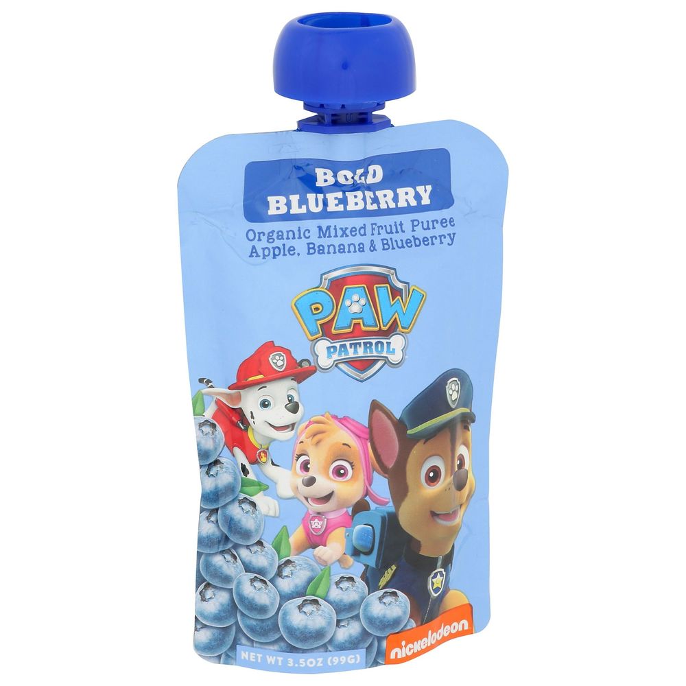 Paw Patrol Organic Bold Blueberry Mixed Fruit Puree, 3.5 Ounce -- 10 Per Case
