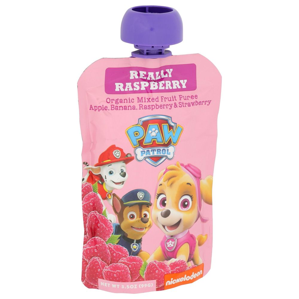 Paw Patrol Organic Really Raspberry Mixed Fruit Puree, 3.5 Ounce -- 10 Per Case