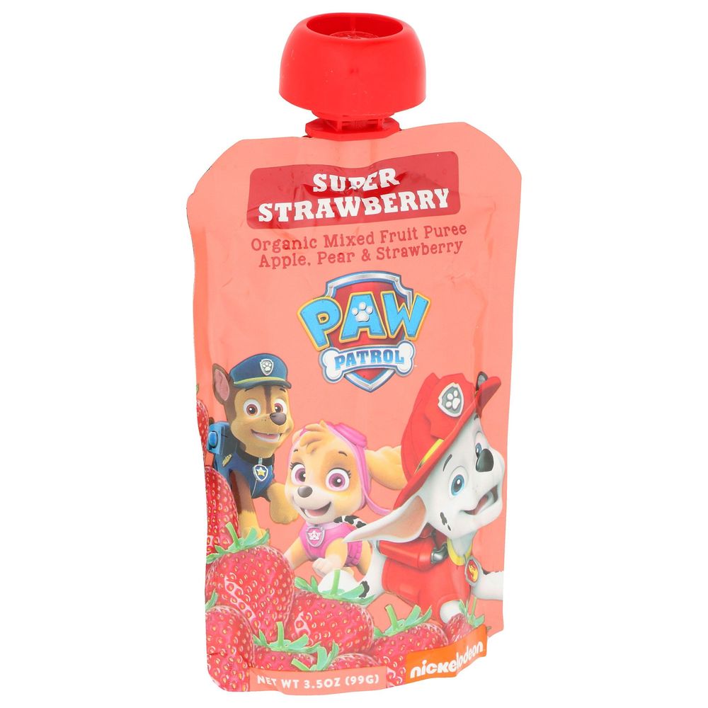 Paw Patrol Organic Super Strawberry Mixed Fruit Puree, 3.5 Ounce -- 10 Per Case