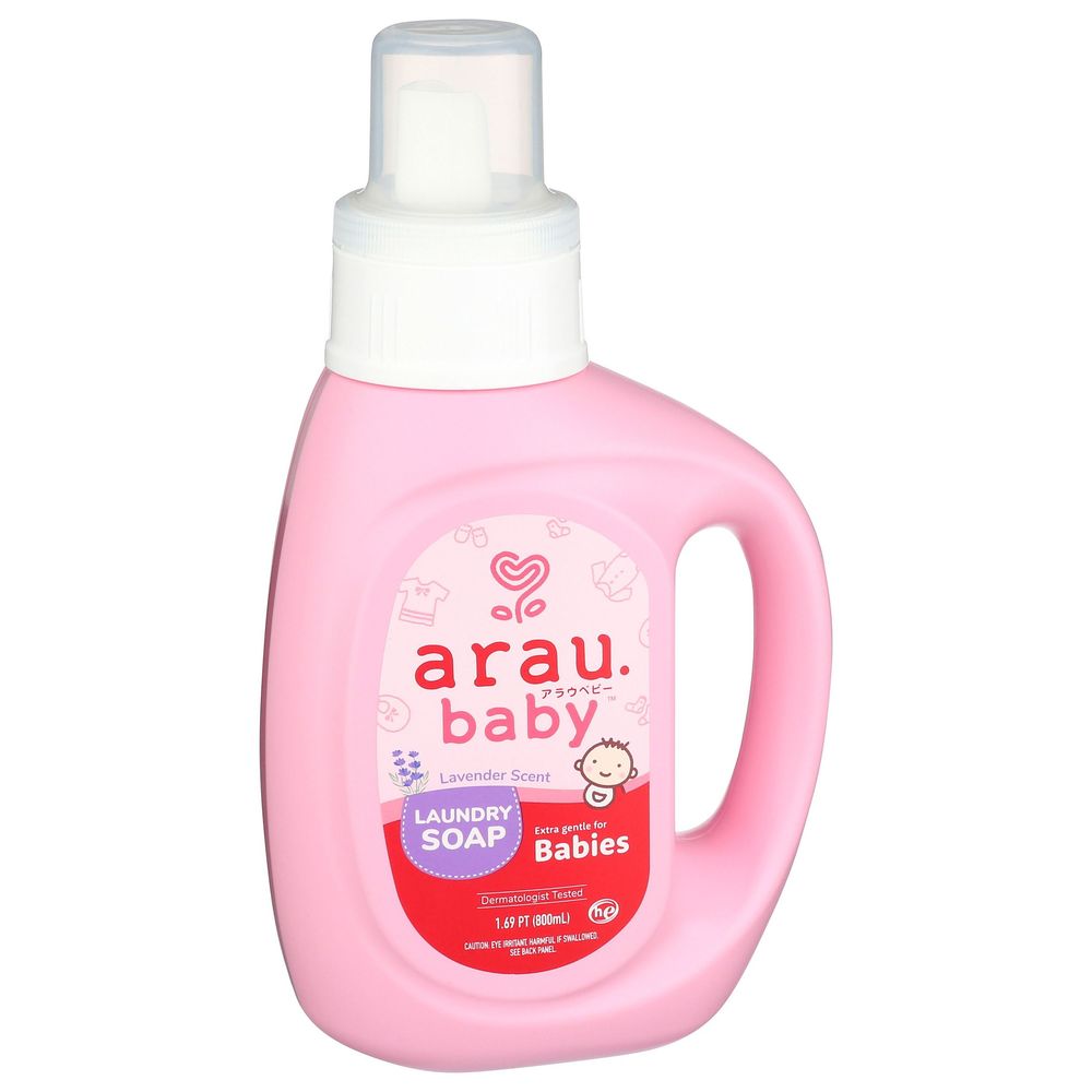 Arau.baby Lavender Scent Liquid Laundry Soap, 800 Milliliter -- 8 Per Case