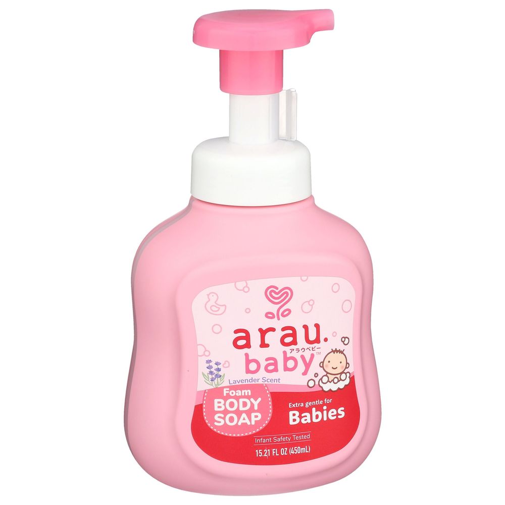 Arau.baby Lavender Scent Foam Body Soap, 450 Milliliter -- 12 Per Case