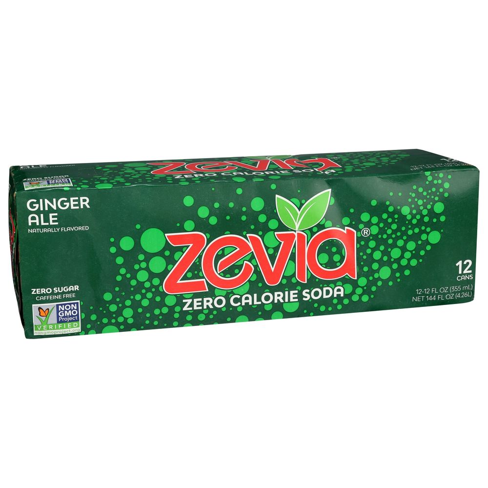 Zevia Refresco De Ginger Ale, 12 Onzas Líquidas -- 24 Por Caja