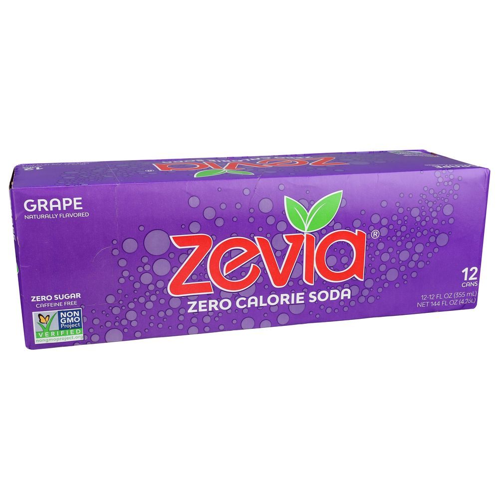Zevia Refresco De Uva, 12 Onzas Líquidas -- 24 Por Caja