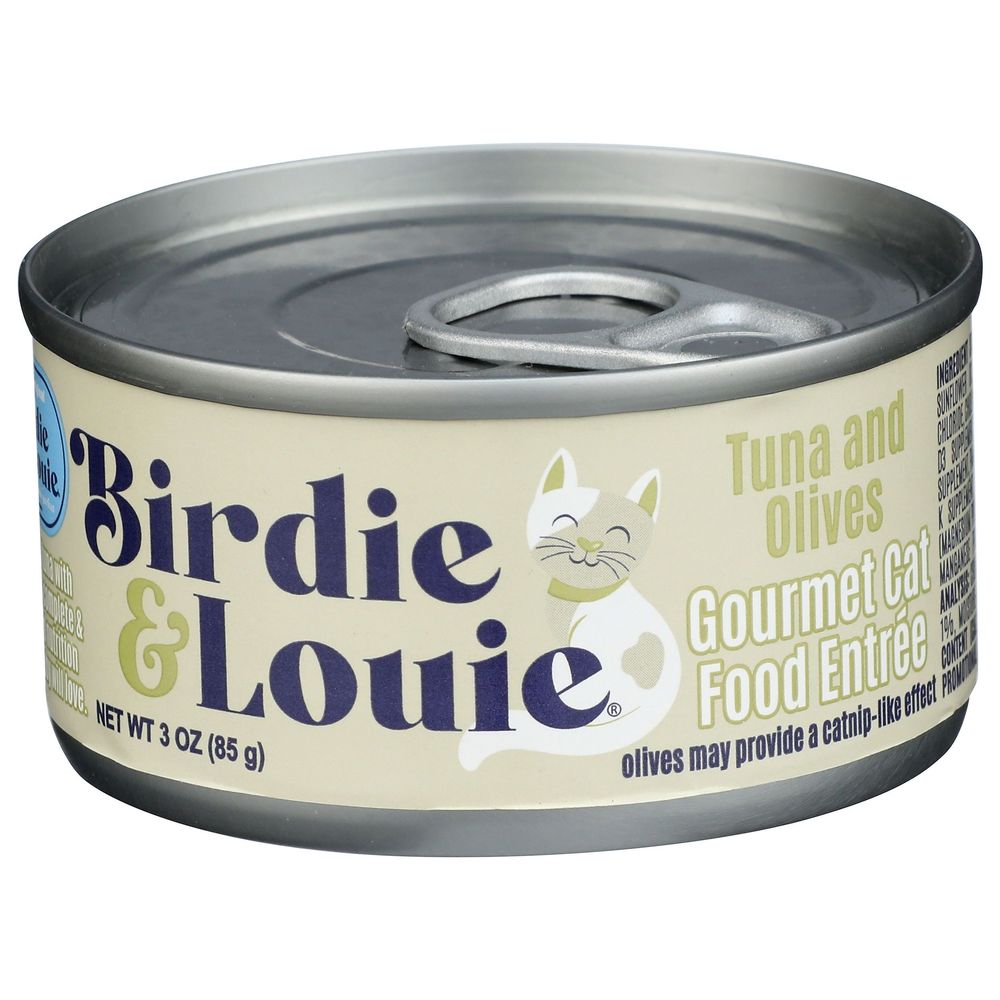Birdie And Louie Gourmet Tuna And Olives Cat Food, 3 Ounce -- 12 Per Case