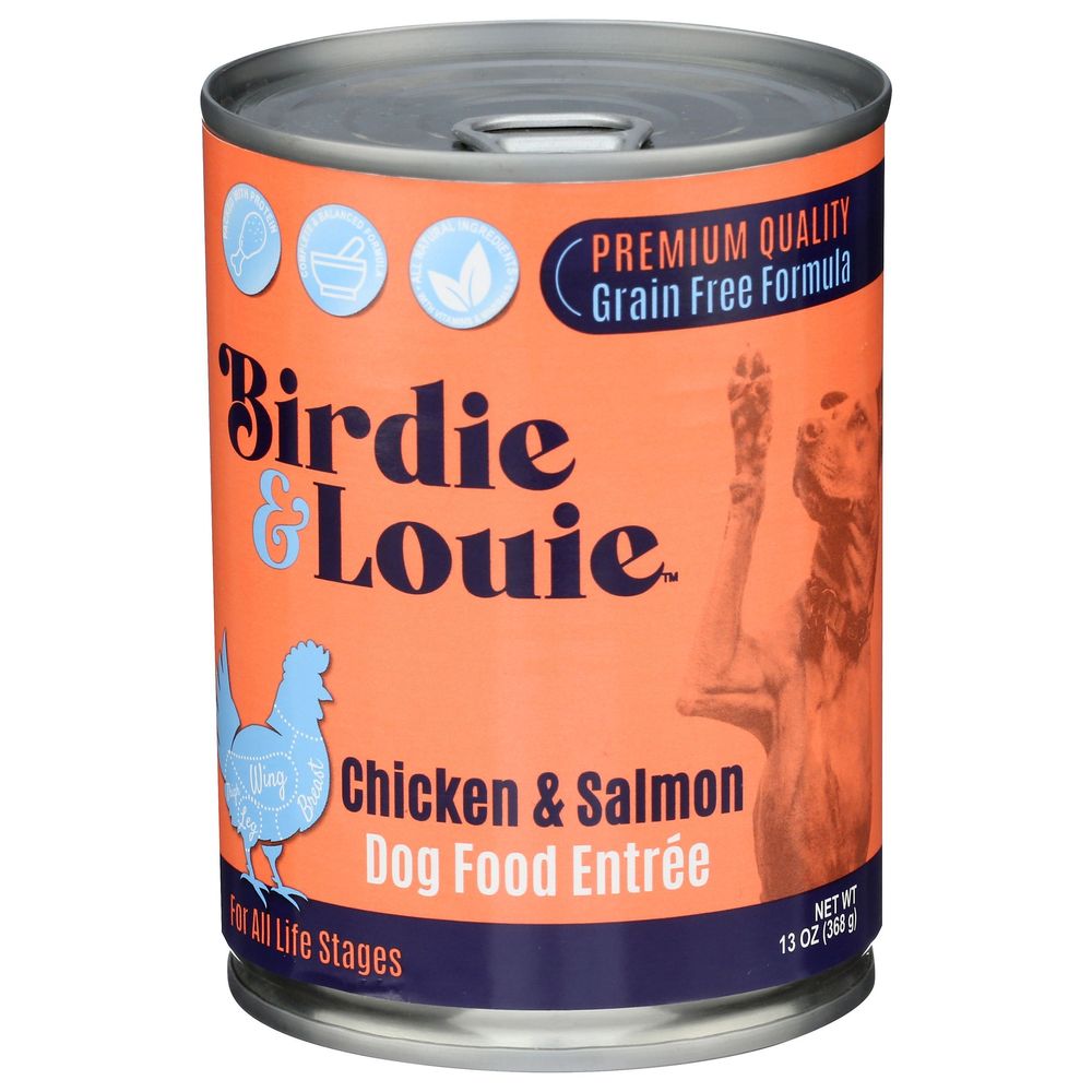 Birdie And Louie Chicken And Salmon Dog Food, 13 Ounce -- 12 Per Case