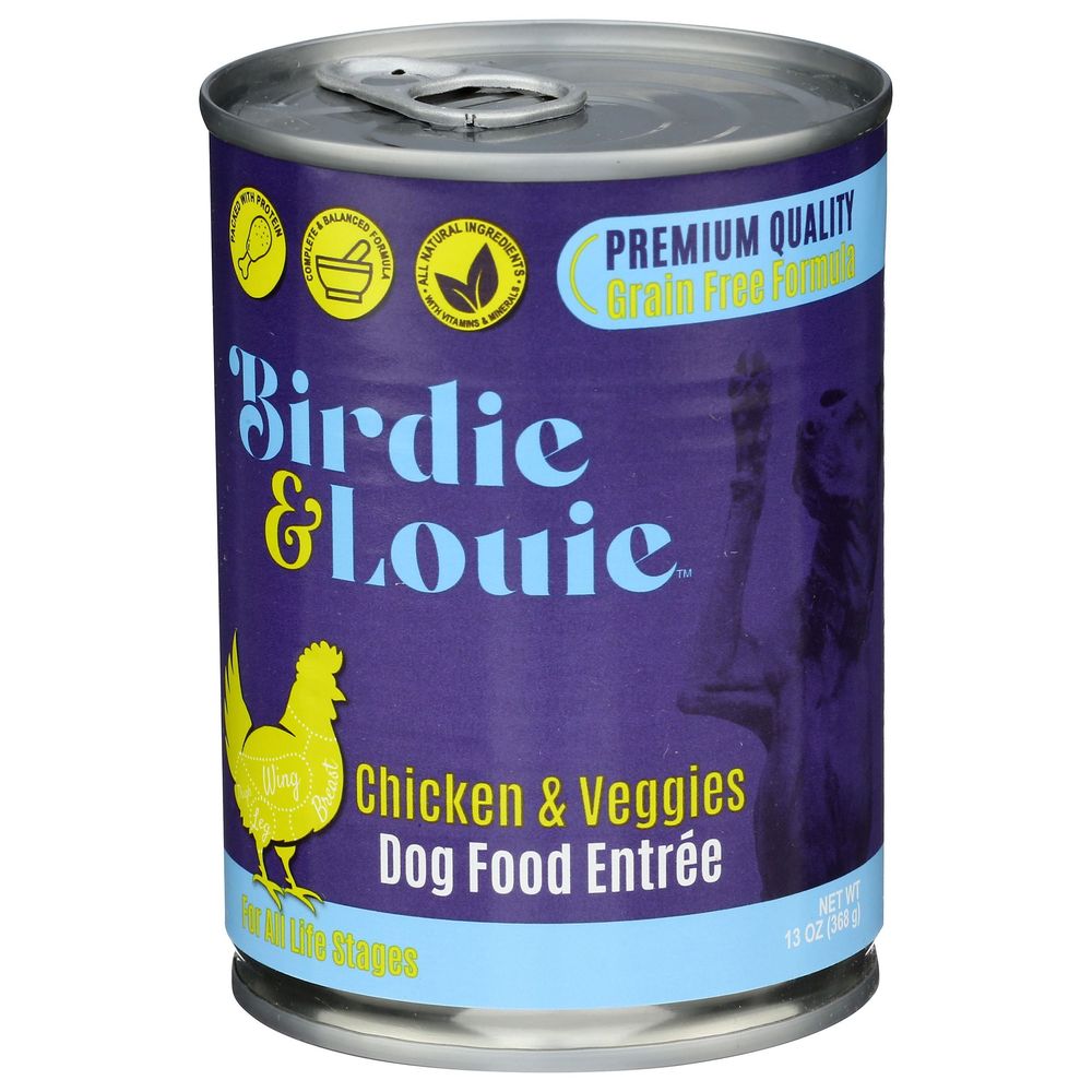 Birdie And Louie Chicken And Veggies Dog Food, 13 Ounce -- 12 Per Case