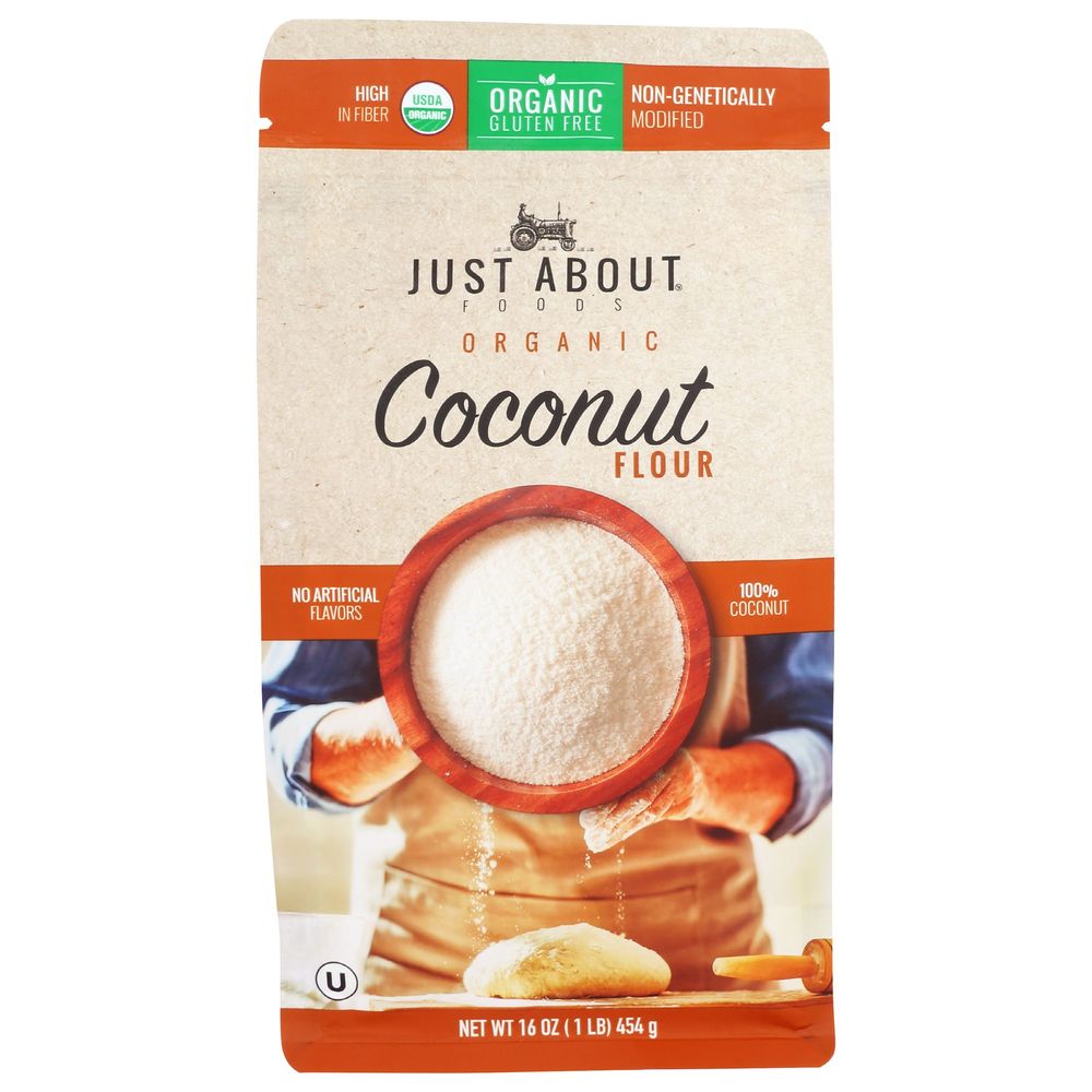 Just About Foods Organic Coconut Flour, 1 Pound -- 5 Per Case