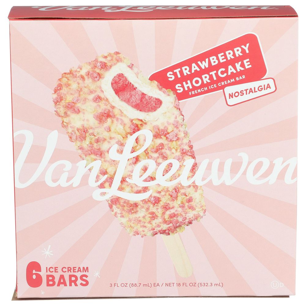 Van Leeuwen Strawberry Shortcake French Ice Cream Bar 18 Fluid Ounce