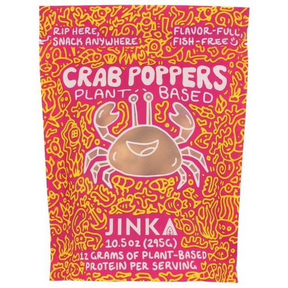 Jinka Plant Based Poppers Crab Cake, 10.5 Ounce -- 6 Per Case