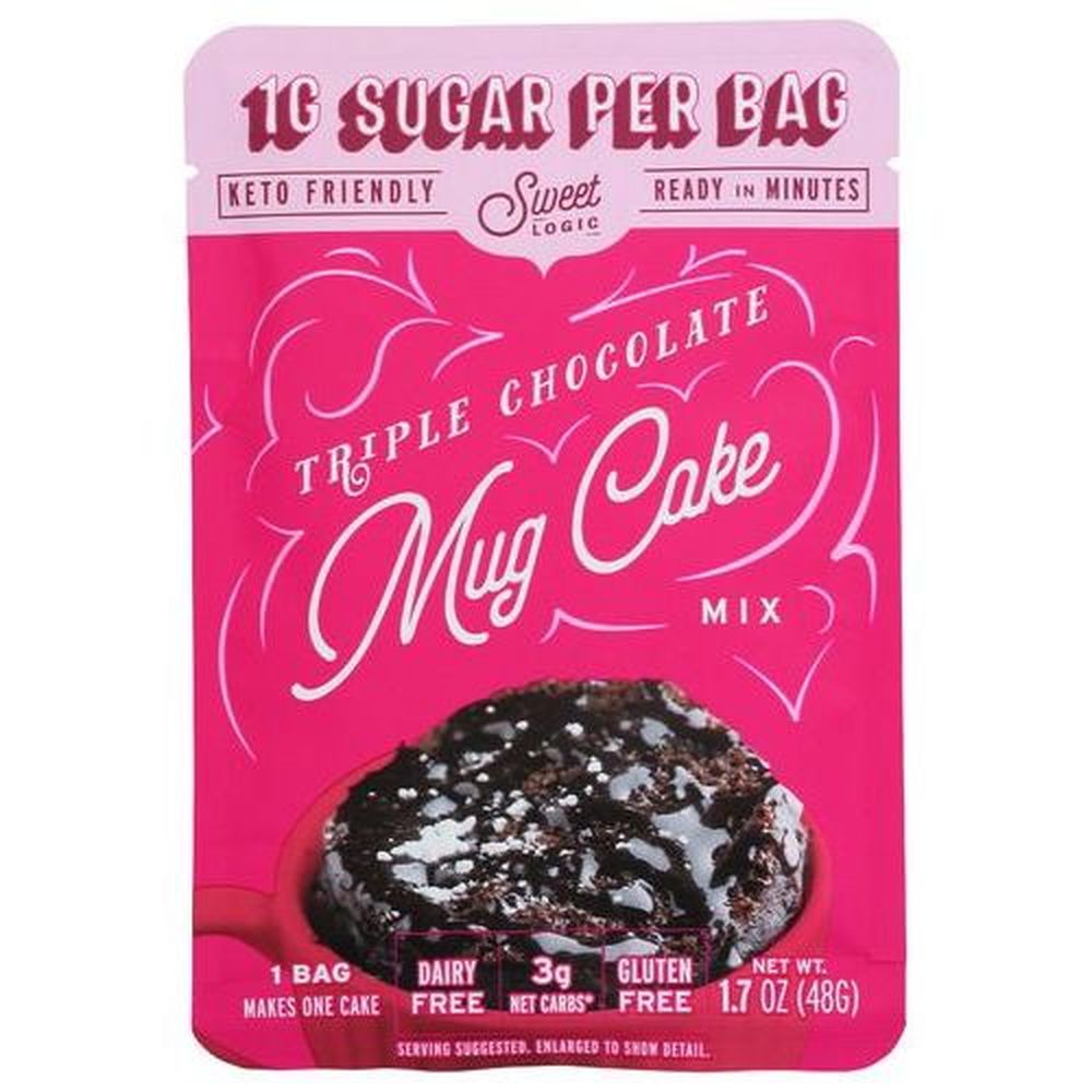 Sweet Logic Triple Chocolate Mug Cake Mix, 1.7 Ounce -- 10 Per Case