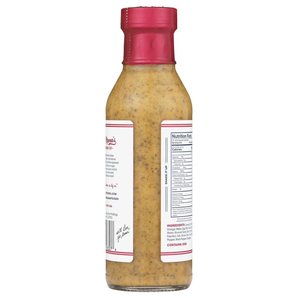 Yo Mama's Foods Italian Dressing And Dip, 12 Ounce -- 6 Per Case