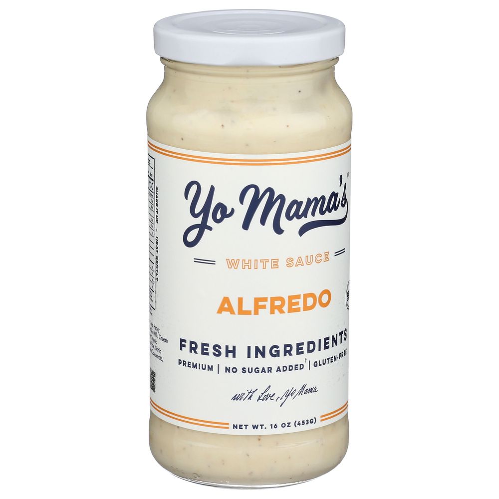 Yo Mama's Foods Classic Alfredo Sauce, 16 Ounce -- 6 Per Case