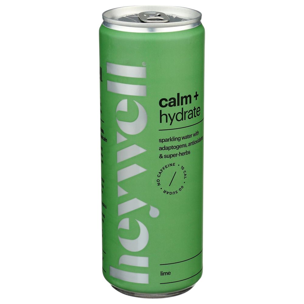 Heywell Calm Plus Hydrate Lime Sparkling Water, 12 Fluid Ounce -- 12 Per Case