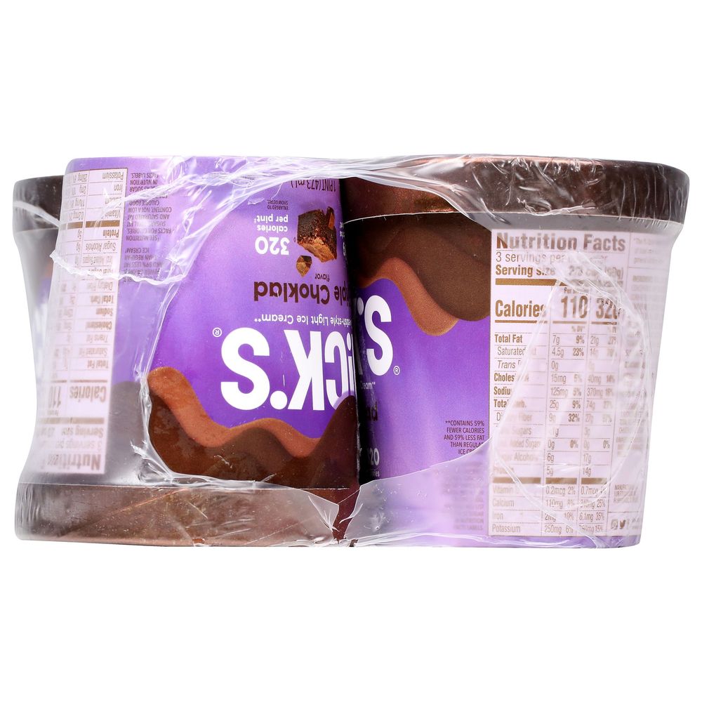 Nicks Triple Choklad Flavor Swedish Style Light Ice Cream