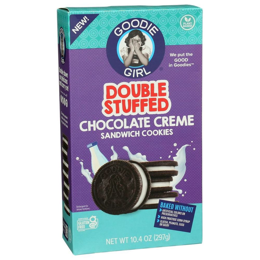 Goodie Girl Double Stuffed Chocolate Cream Cookies, 10.4 Ounce -- 6 Per Case