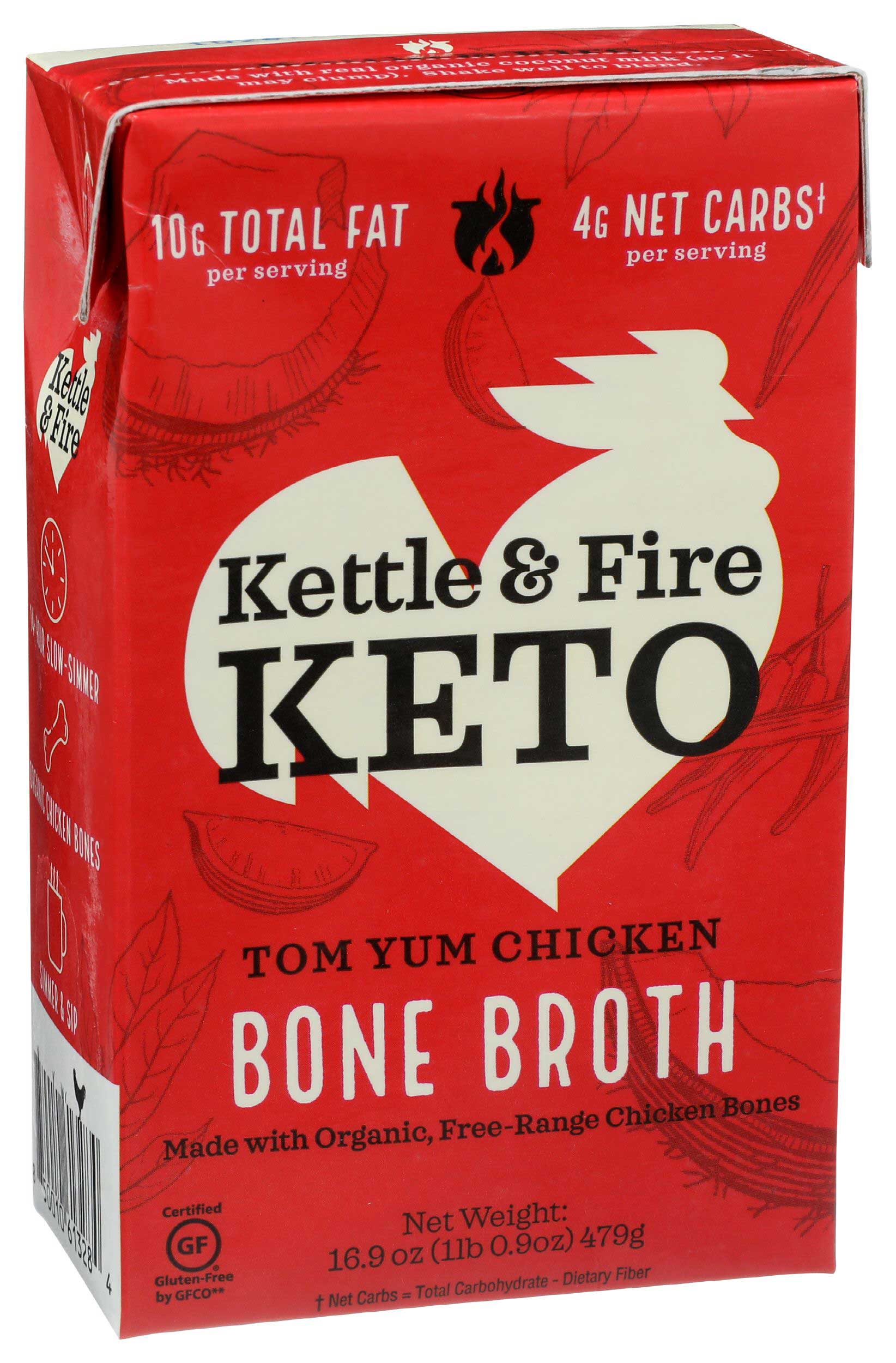 Kettle & Fire Tom Yum Chicken Bone Broth, 16.9 Ounce -- 6 Per Case